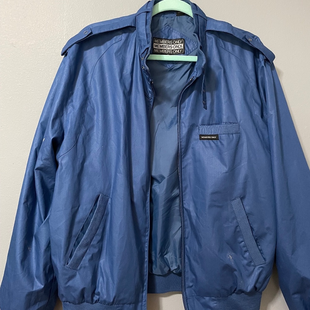 Members Only Bomber Jacket - Blue